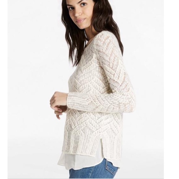 Lucky Brand Sweaters - Lucky Brand Layered chevron metallic sweater